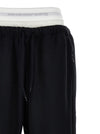 T By Alexander Wang Wide Leg W/ Logo Elastic Exposed Brief Joggers