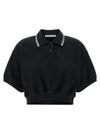 T By Alexander Wang Intarsia Collar Polo Shirt