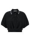 T By Alexander Wang Intarsia Collar Polo Shirt