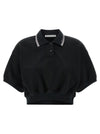 T By Alexander Wang Intarsia Collar Polo Shirt