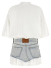 Alexander Wang Denim Skirt Polo Dress