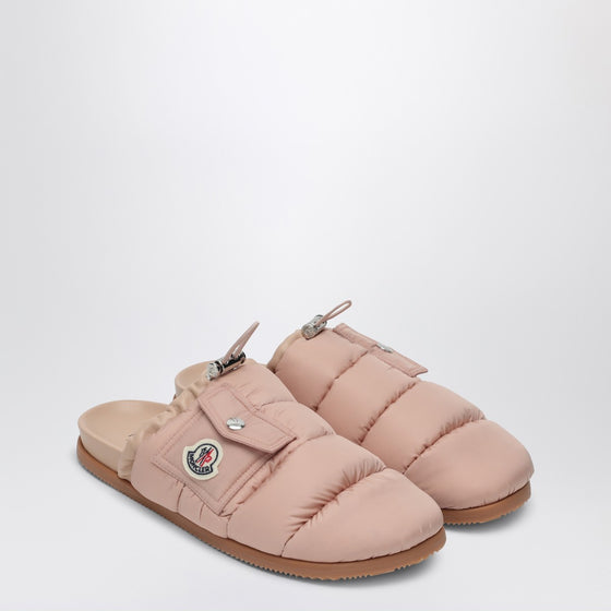 Moncler Pink nylon mule Mon Pocket