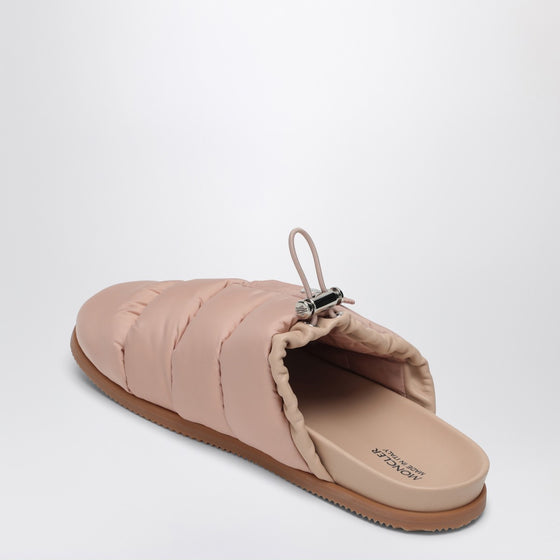 Moncler Pink nylon mule Mon Pocket