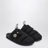 Moncler Black nylon mule Mon Pocket