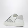 Moncler White leather Monaco2 sneakers