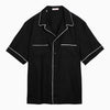 Valentino Black silk bowling shirt