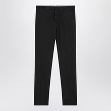  Santaniello Black trousers in cotton