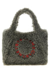 Stella Mccartney Shearling Logo Shopping Bag