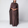 SIMKHAI Izel long dress in chocolate colour