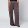 SIMKHAI Kyra trousers in chocolate satin
