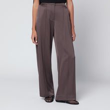  SIMKHAI Kyra trousers in chocolate satin