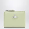 Vivienne Westwood Wallet with Orb logo in pastel green