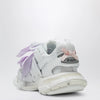 Balenciaga Track Bow Sneakers in mixed materials, white and pink