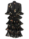 Zimmermann Pleated Sleeved Dress