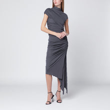  Francesco Murano Grey draped stretch jersey dress