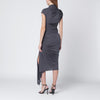 Francesco Murano Grey draped stretch jersey dress
