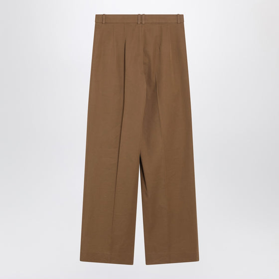 The Row Sand Igor trousers in cotton and cashmere