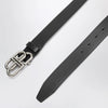 Balenciaga Black BB leather belt