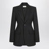 Balenciaga Hourglass jacket in black wool twill