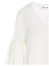 Di.la3 Pari' Puff-sleeve Silk Shirt