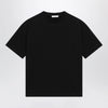 The Row Black cotton short-sleeve crewneck T-shirt