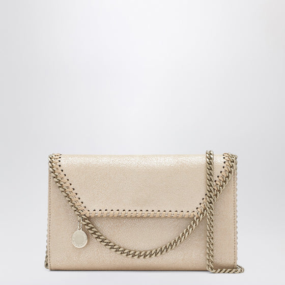 Stella McCartney Falabella Airlite Gold crossbody wallet bag