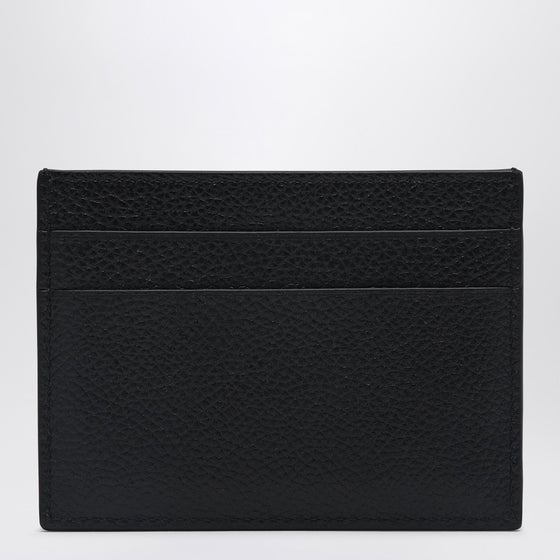 Balenciaga Cash black cardholder in grained leather