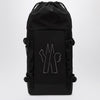 Moncler Grenoble Black nylon backpack with logo