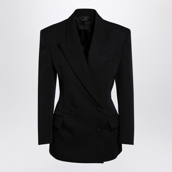 Valentino Black wool double-breasted jacket