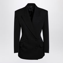  Valentino Black wool double-breasted jacket