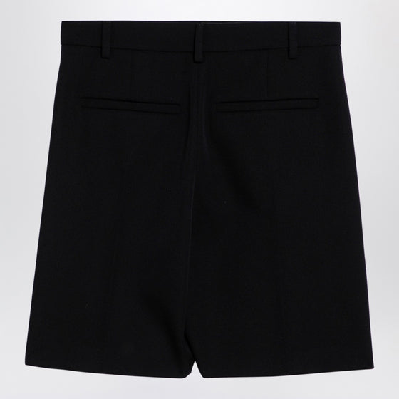 Valentino Black wool bermuda shorts