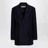 Valentino Navy blue double-breasted jacket Toile Iconographe