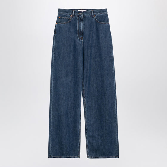 Valentino Blue wide denim jeans