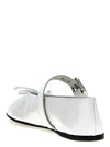 Miu Miu Buckle And Bow Ballet Flats