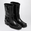 Valentino Garavani Black leather Biker Rockstud low boot
