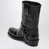 Valentino Garavani Black leather Biker Rockstud low boot