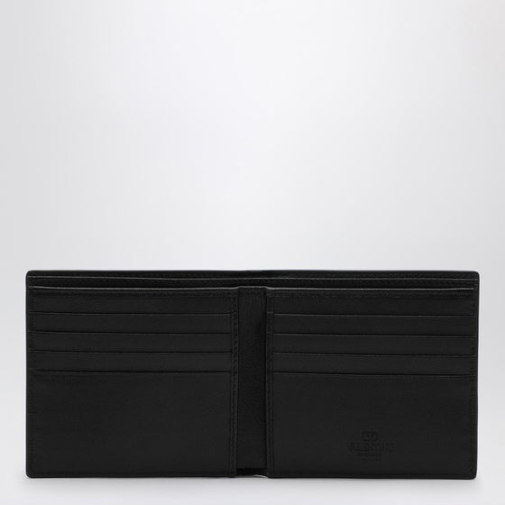 Valentino Garavani Vlogo Signature black leather bi-fold wallet