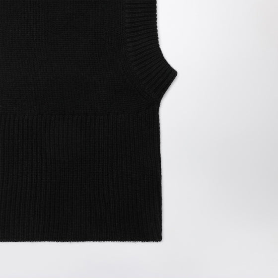 ALMADA LABEL Black wool and cashmere beanie