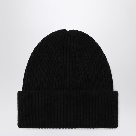 ALMADA LABEL Black wool and cashmere beanie