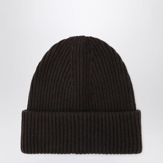 ALMADA LABEL Brown wool and cashmere beanie