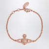 Vivienne Westwood Mini Bas Relief Chain Bracelet in rose gold