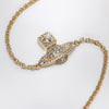 Vivienne Westwood Gold Orb logo bracelet with crystals