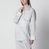 Róhe Silk striped shirt with belt