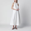 Róhe White midi dress in cotton blend