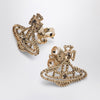 Vivienne Westwood Gold Orb logo earrings