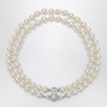  Vivienne Westwood Graziella Platinum Choker with Synthetic Pearls