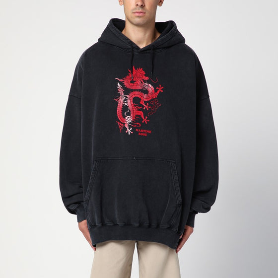 Martine Rose Oversized black hoodie