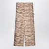 Stella McCartney Silk pants with tiger print