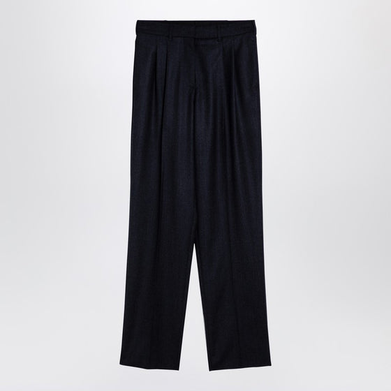 Stella McCartney Navy wool pleated trousers