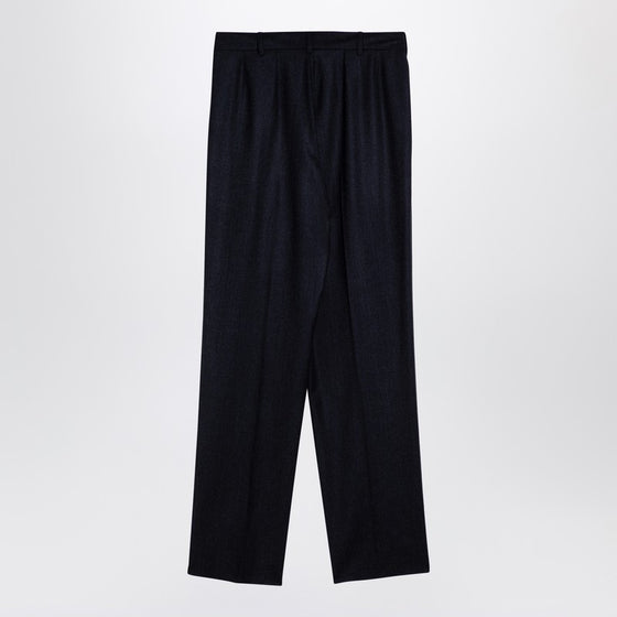 Stella McCartney Navy wool pleated trousers